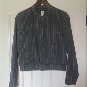 Joie Gray Bomber Jacket with Refined Elegance